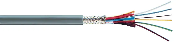 Rutab Novotronic LiYCY Elektronikkabel 5 ledare, Ø6,3 mm 1 m, kapad