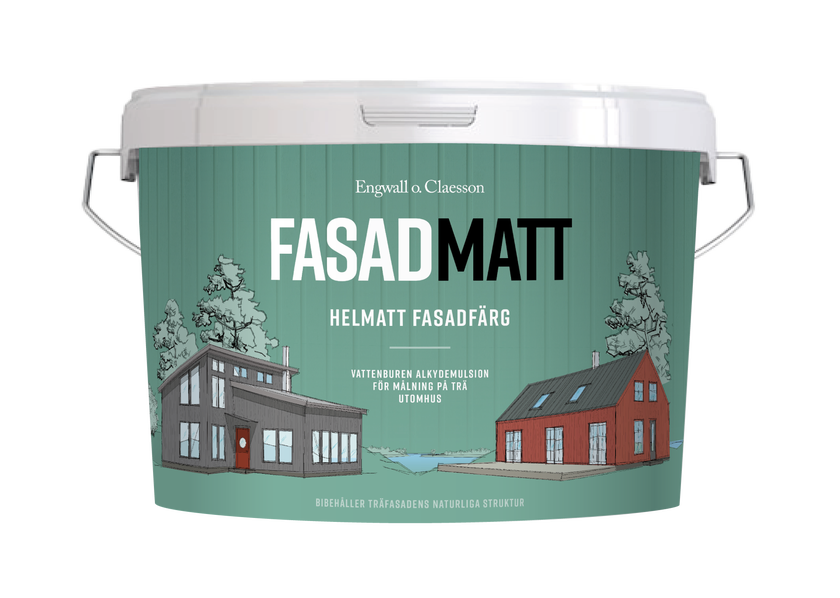 Lasol Fasadmatt 10 L 9005 Antikvit