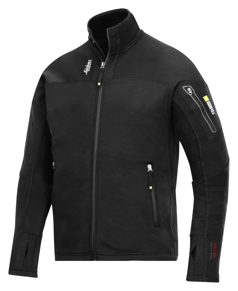 Snickers Workwear 9438 Jacka svart, microfleece Svart