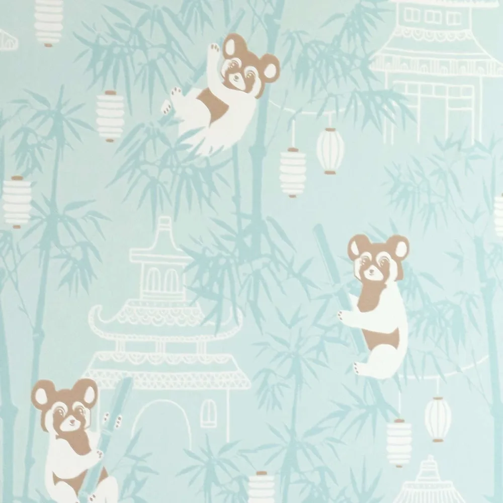 Treasure For Every Little Nook Bambu 120-02 Turkos Tapet | Stuvbutiken