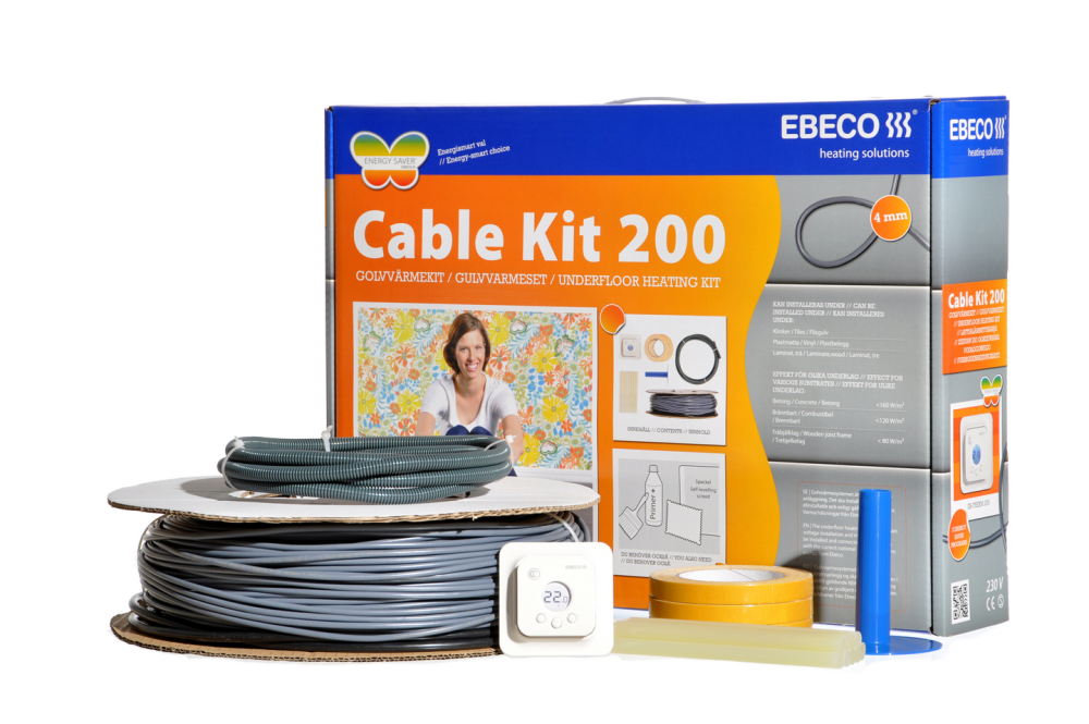 GOLVVÄRME EBECO CABLEKIT 200 6