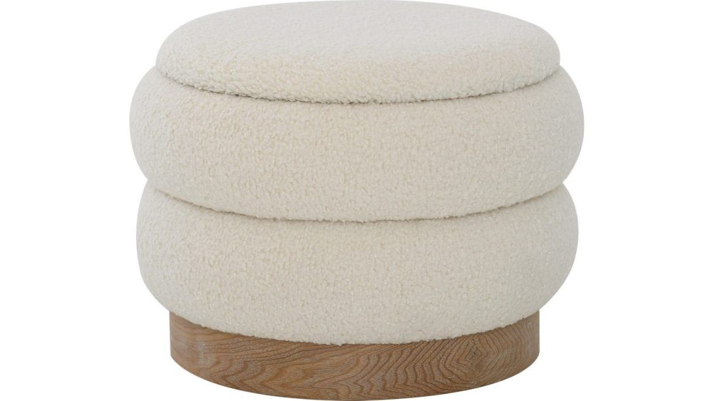 Selvaro Puff med förvaring 50 cm Rund
