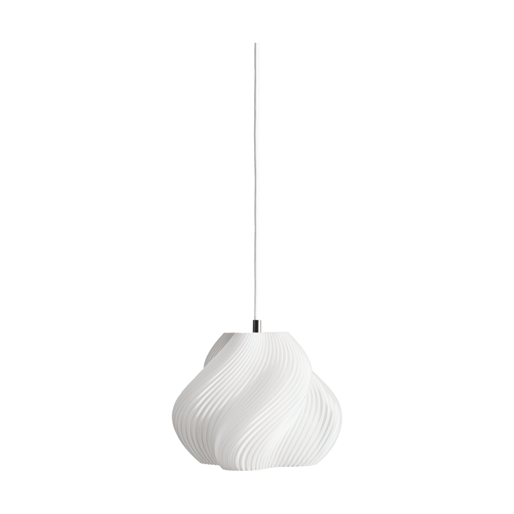 Soft Serve pendel, White-chrome, 01, 20 cm