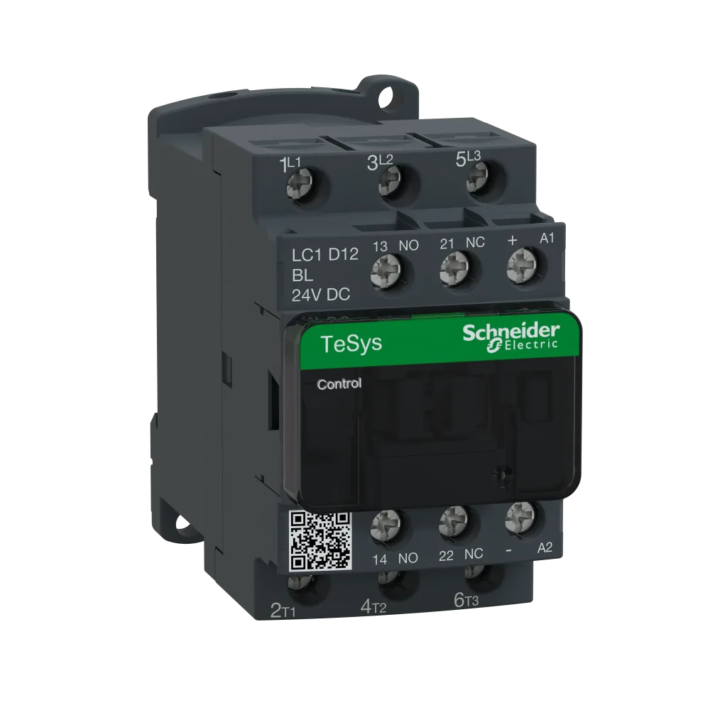 Schneider Electric LC1D09BL Kontaktor lågförbrukande, 9-38 A, DC manöver 9A, 4 kW, 24V DC - Bild 2