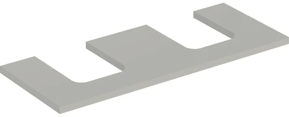 Geberit ONE 505.335.00.3 Bänkskiva 120 cm, för 2 tvättställ Lava