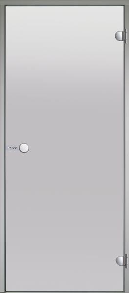 BASTUDÖRR ALUMINIUMKARM GRÅ SATIN 9X21