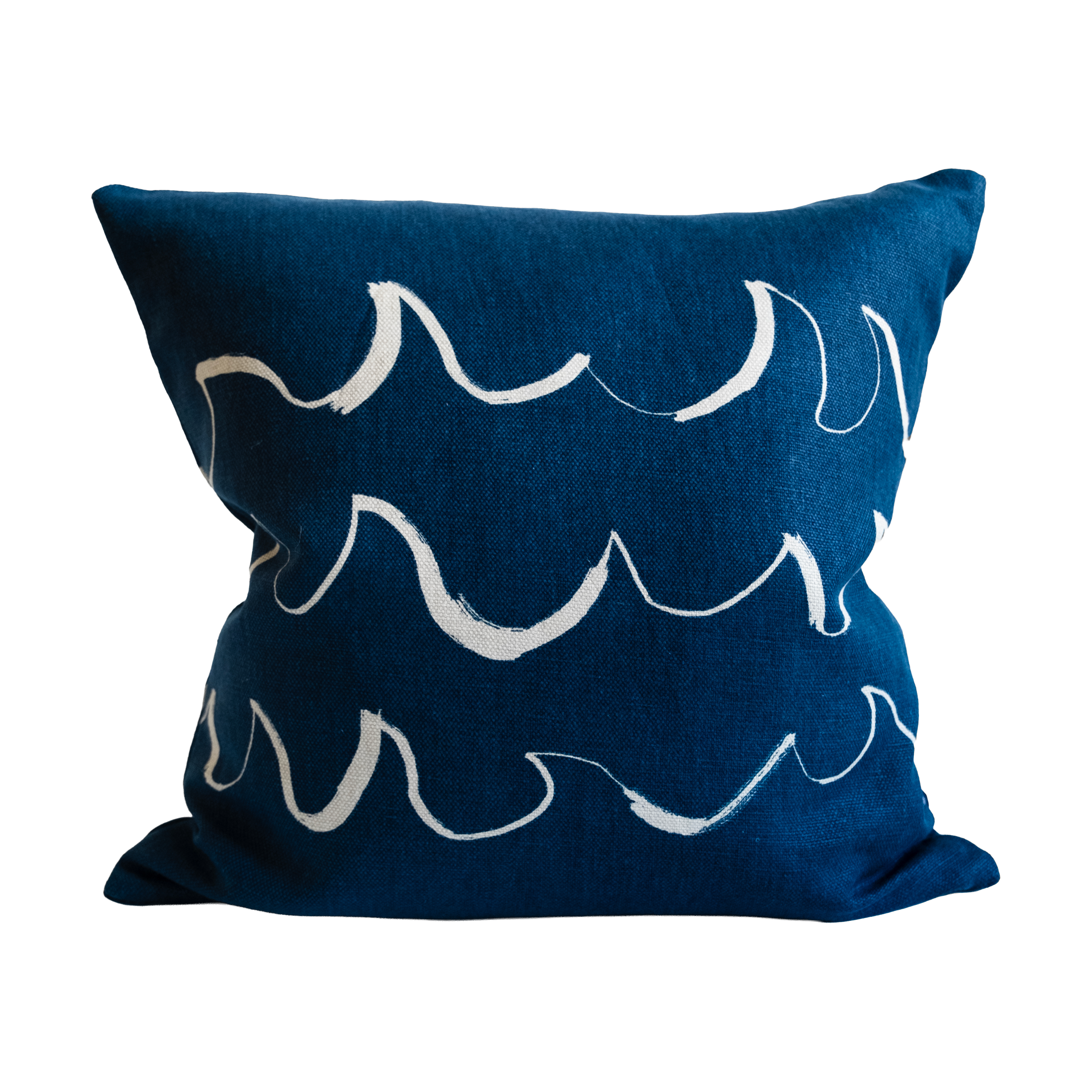 Wave kuddfodral 48x48 cm, Blue