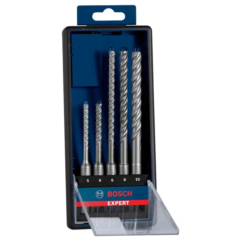 Bosch Expert SDS plus-7X hammarborrsats, 5/6/6/8/10 mm 5st för sten, betong och armerad betong