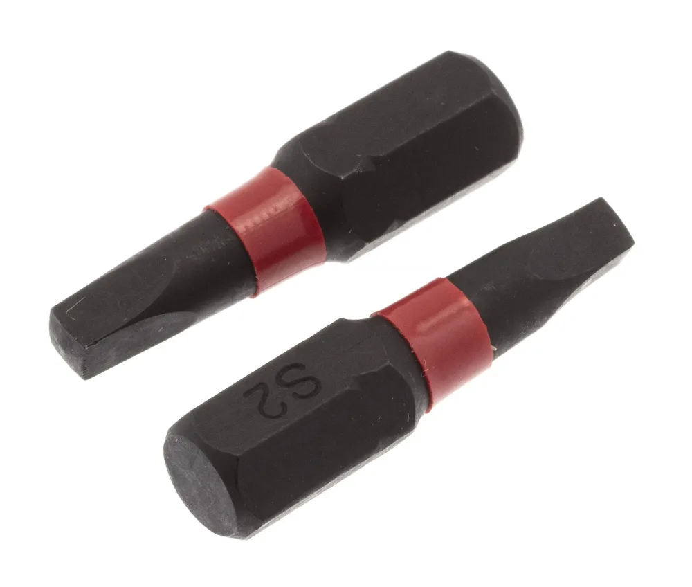 PELA 507812 Bits fyrkant, 2-pack R1, 25 mm