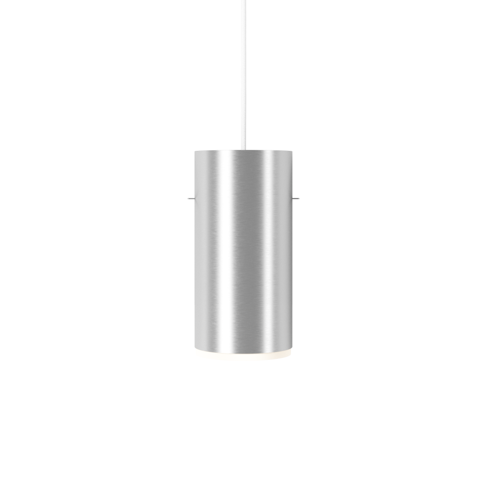 Moebe Tube pendel large Ø14 cm, Borstad aluminium