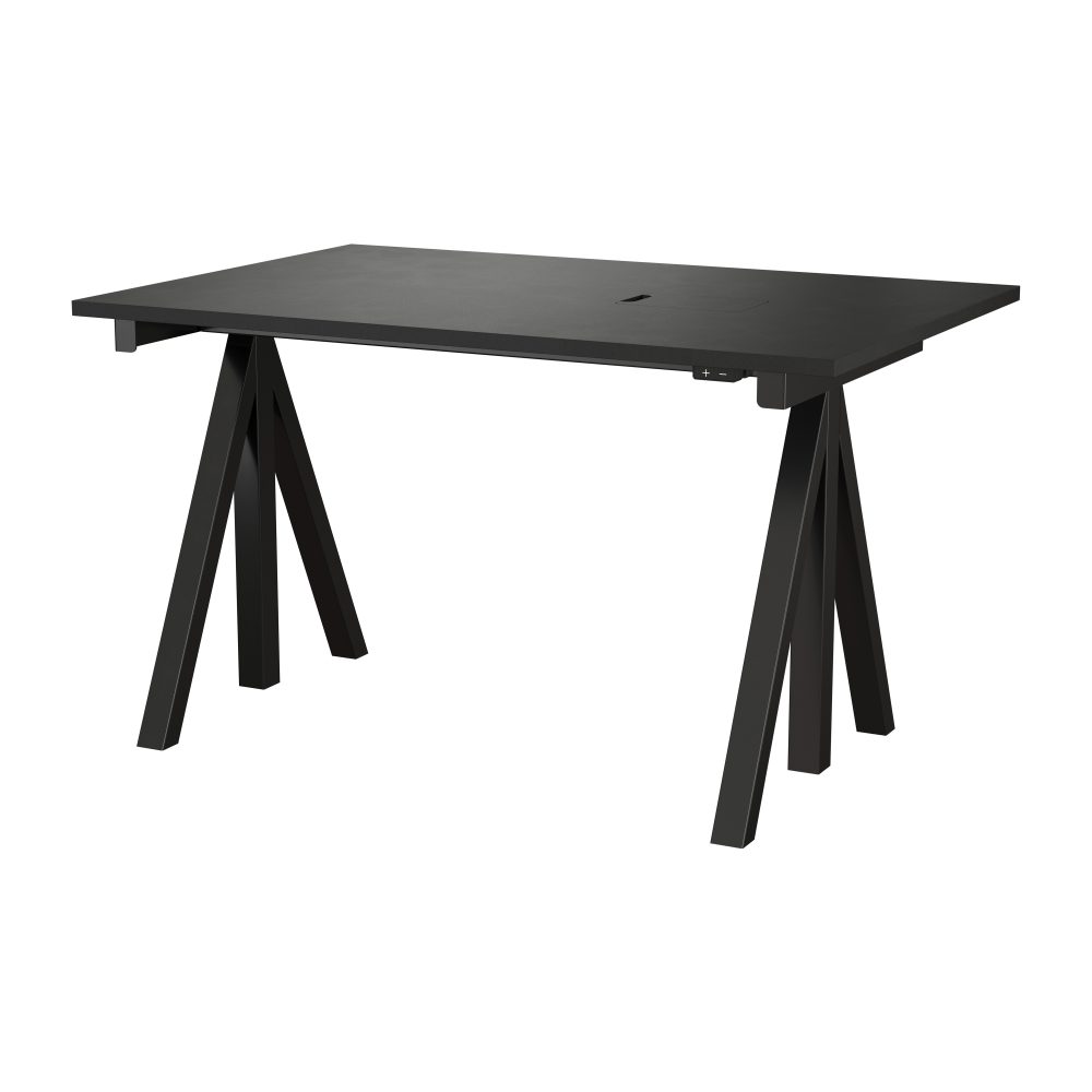 Works skrivbord svart 78x120 cm