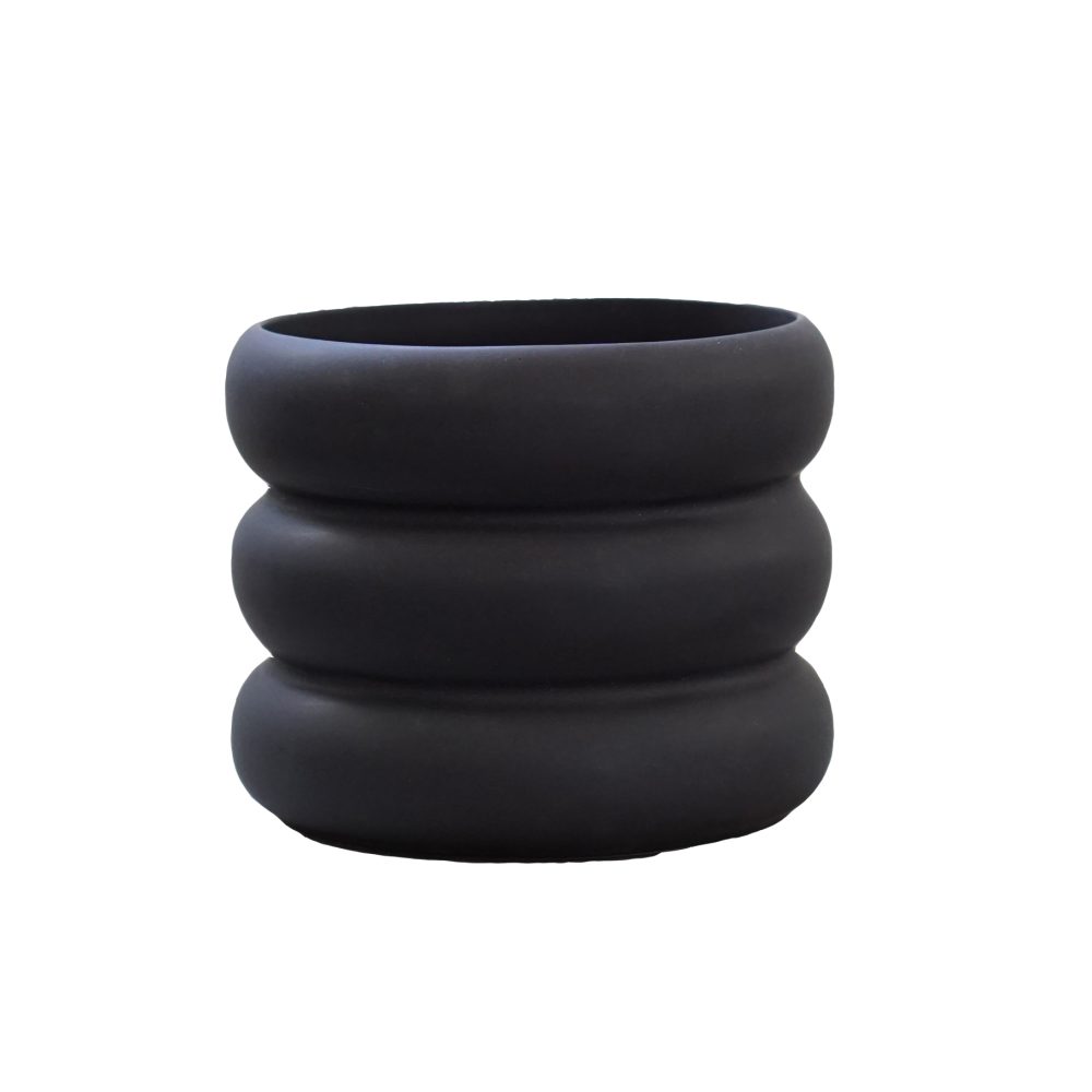 Mud kruka svart, Small Ø10 cm