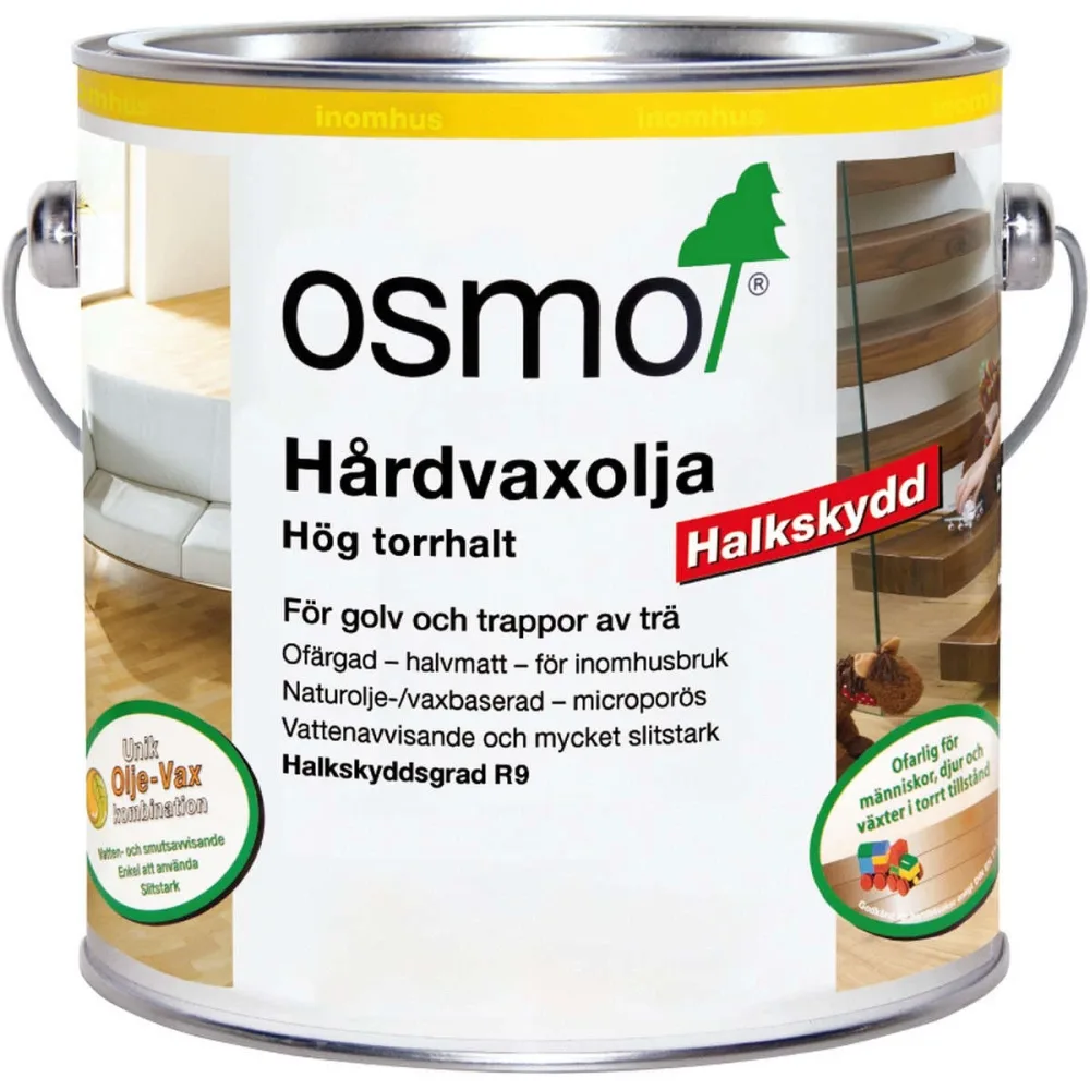 Hårdvaxolja Halkskydd R11 3089 Sidenmatt Ofärgad - Bild 2