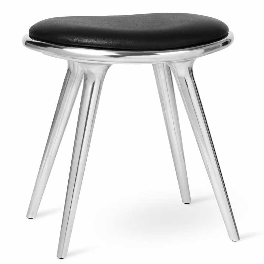 Low Stool Pall 47 cm, Återvunnen Aluminium
