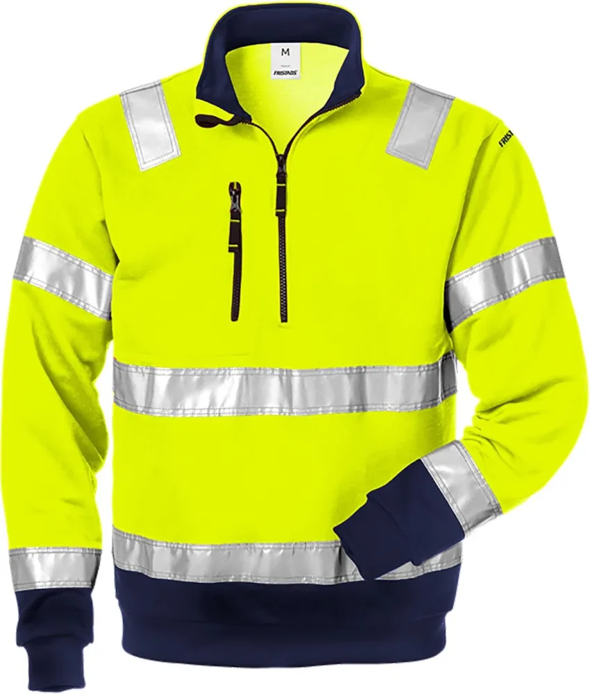 Fristads 728 SHV Tröja varselgul/marinblå XL
