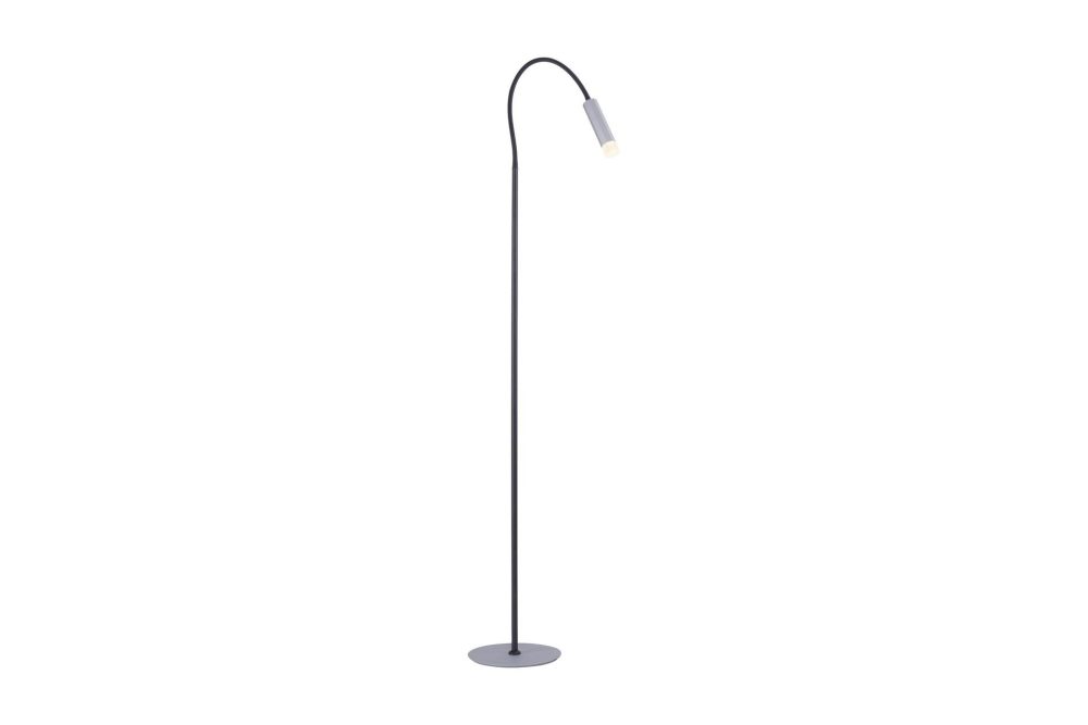 PURE-GEMIN golvlampa, aluminium