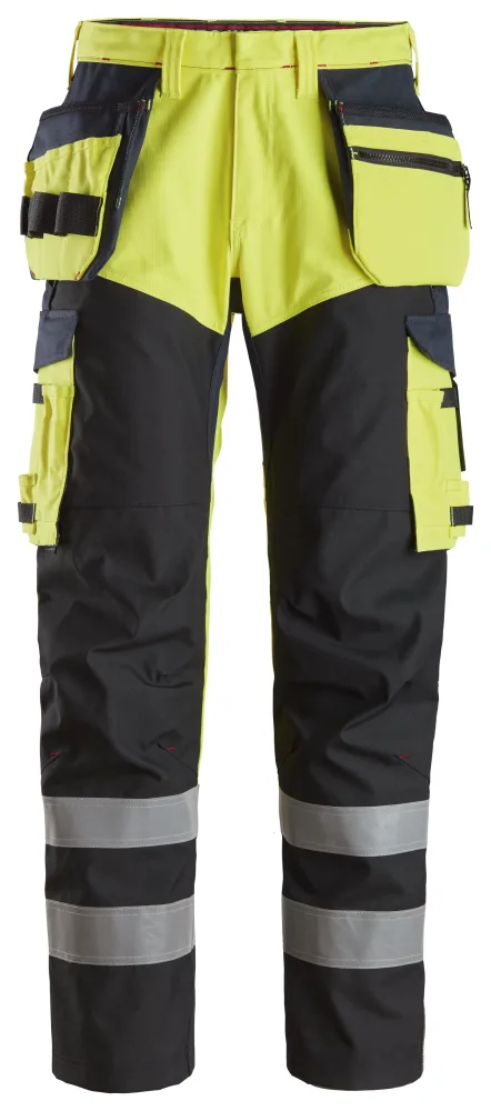 Snickers Workwear 6265 Arbetsbyxa varsel, gul/marinblå 162