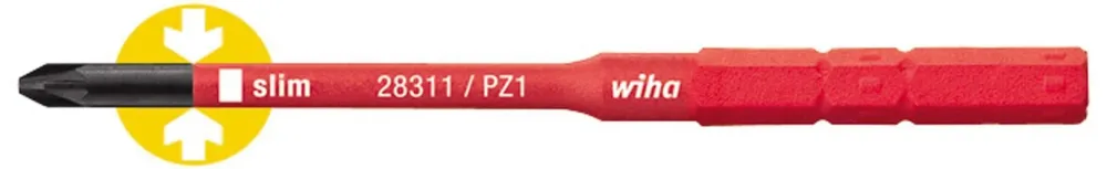 Wiha slimBit 34586 Bits pozidriv, 75 mm, 1000 V PZ2x75 mm - Bild 2