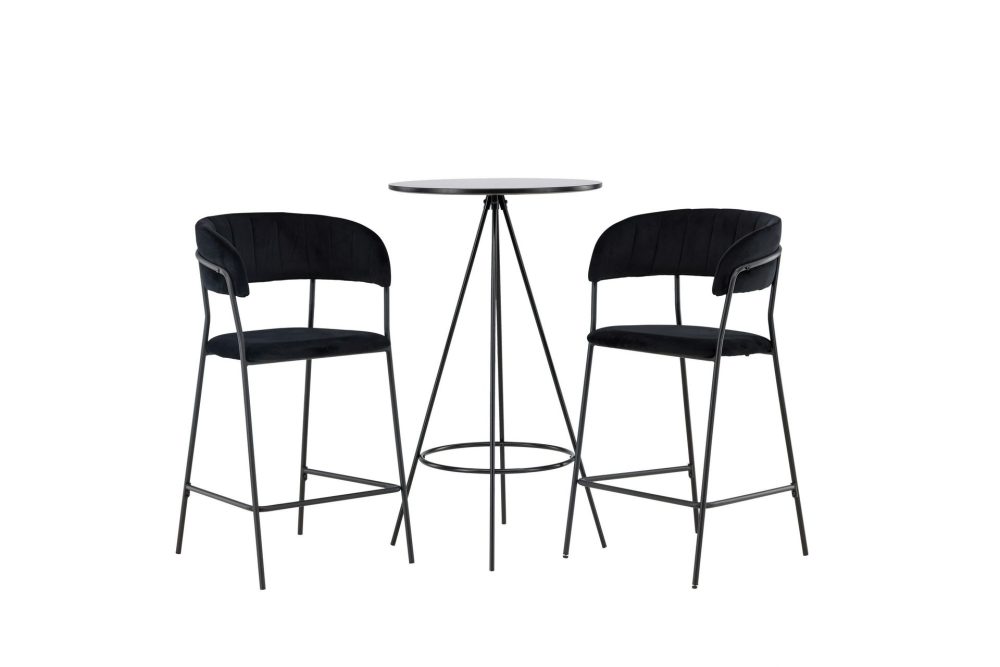 Bistro Matgrupp 60 cm Rund med 2 Lui stolar