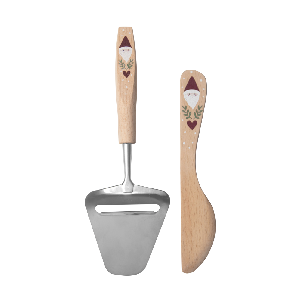 Santa smörkniv och osthyvel 2 delar, Beige
