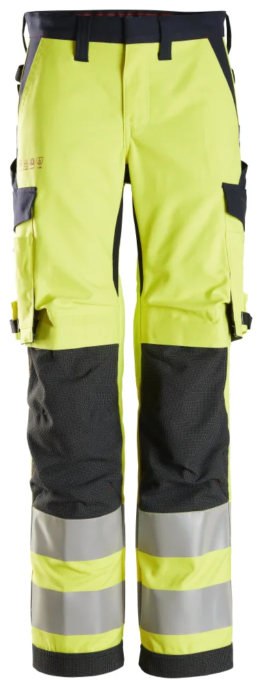 Snickers Workwear 6760 ProtecWork Arbetsbyxa varsel, gul 20