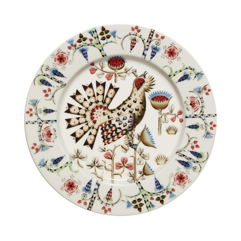 Taika Siimes assiett 22 cm, Vit