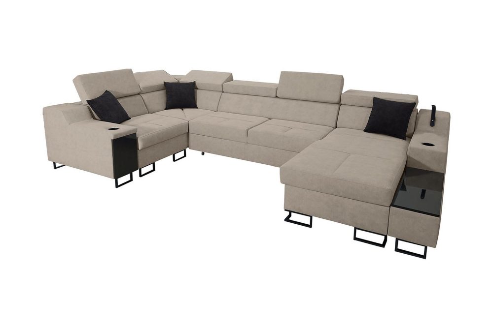 Seginus Hörnbäddsoffa m. Divan 5-sits 268x127