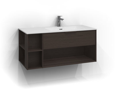 TVÄTTSTÄLLSSKÅP SVEDBERGS EPOS RELIEF B ASK 1LÅD ÖPP INTHT 100X45,3X45CM H