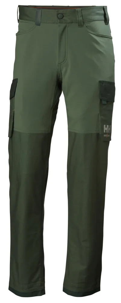 Helly Hansen Workwear Oxford 4X 77408-474 Arbetsbyxa grön/svart C68