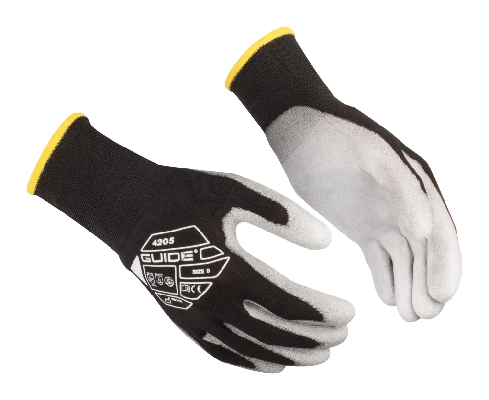 Guide Gloves 4205 Handske nylon, ESD, antistatisk, touch 7