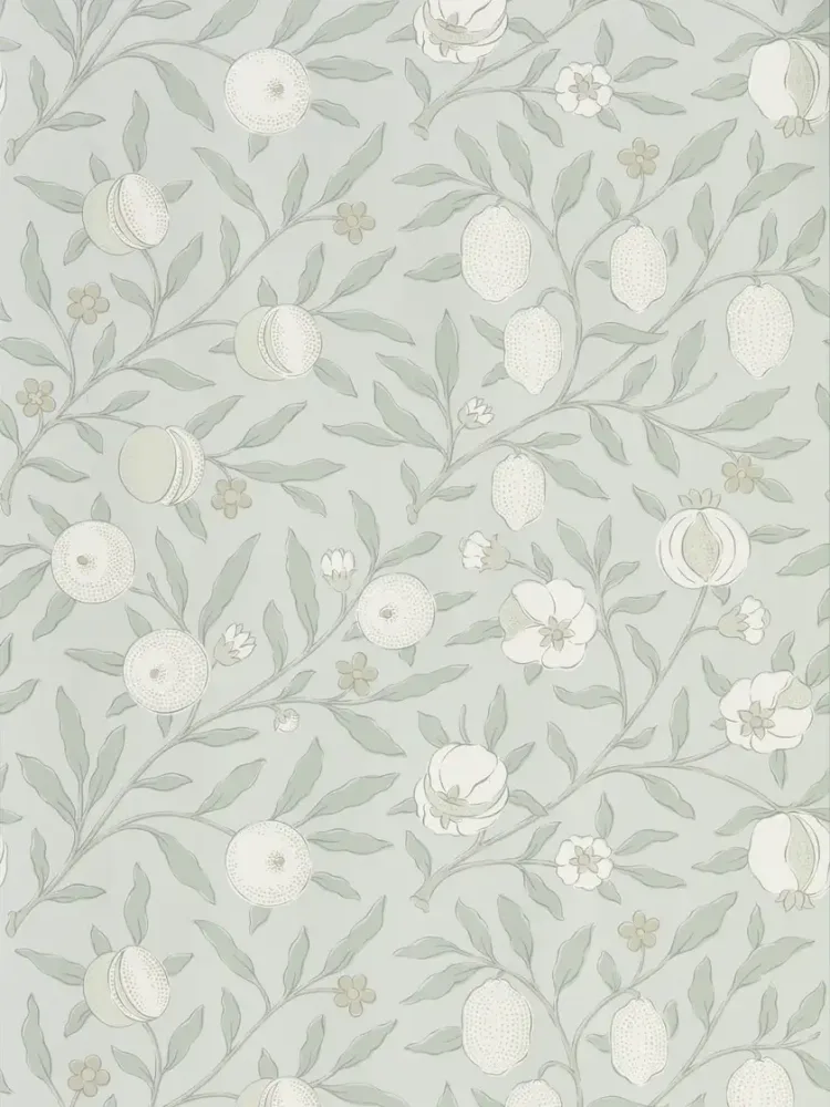 Morris & Co - Pure Fruit Grey Blue Pure Morris North Wallpap