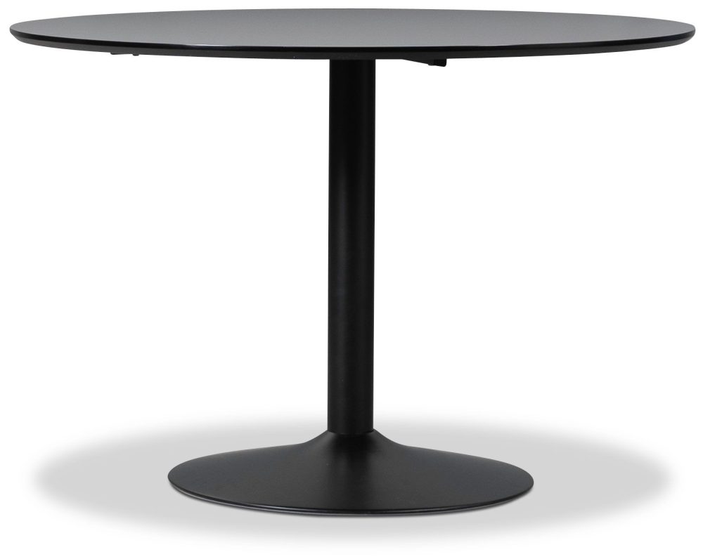 Seat matgrupp, matbord med 4 st Carisma sammetsstolar - Svart/Bordeaux
