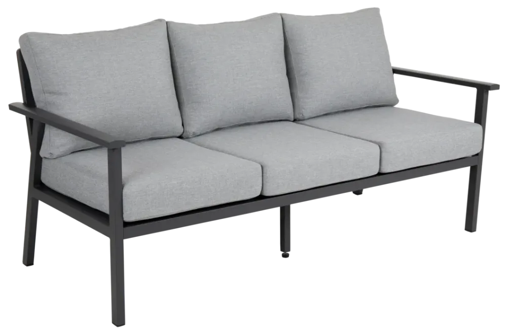 Brafab Samvaro High Soffa 3-sits Antracit/Pearl Grey