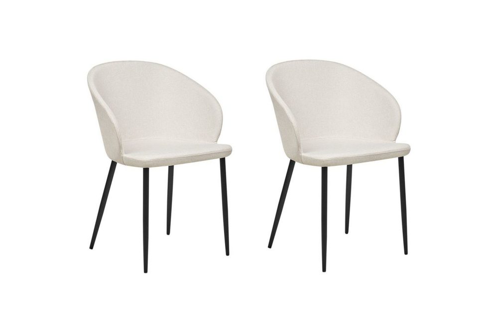 Matsalsstol Mason set om 2 Beige-Svart