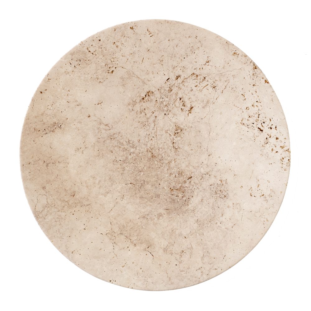 Travertine tallrik SC55, Ø50 cm
