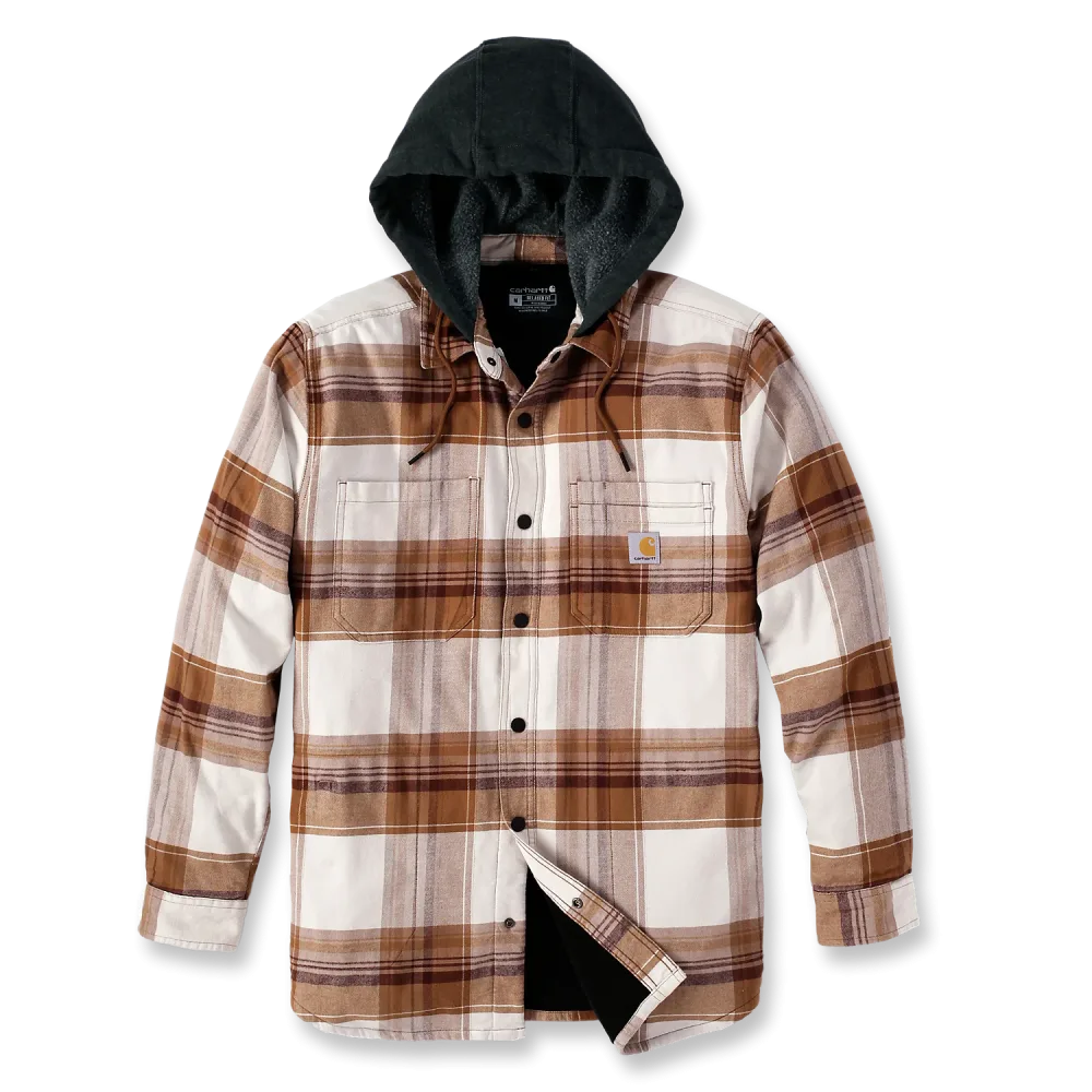 Carhartt 105938211-S Flanellskjorta brun, vit S