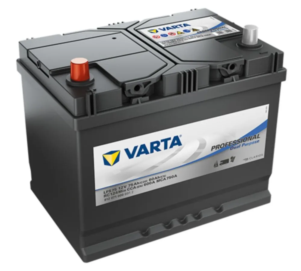 VARTA Professional Dual Purpose LFS75 Fritidsbatteri 12V, 75 Ah