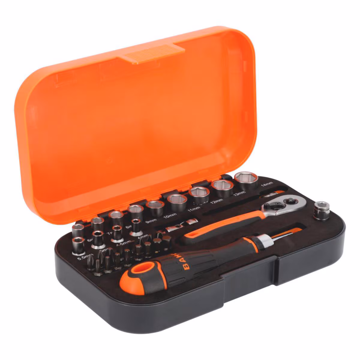 Kjøp Bahco Hylsenøkkelsats S34MC8H, 1/4", 34 deler