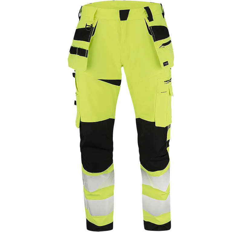 Texstar FP53120991210 Arbetsbyxa Hi-Vis gul/svart Hi-Vis gul/svart - Bild 2