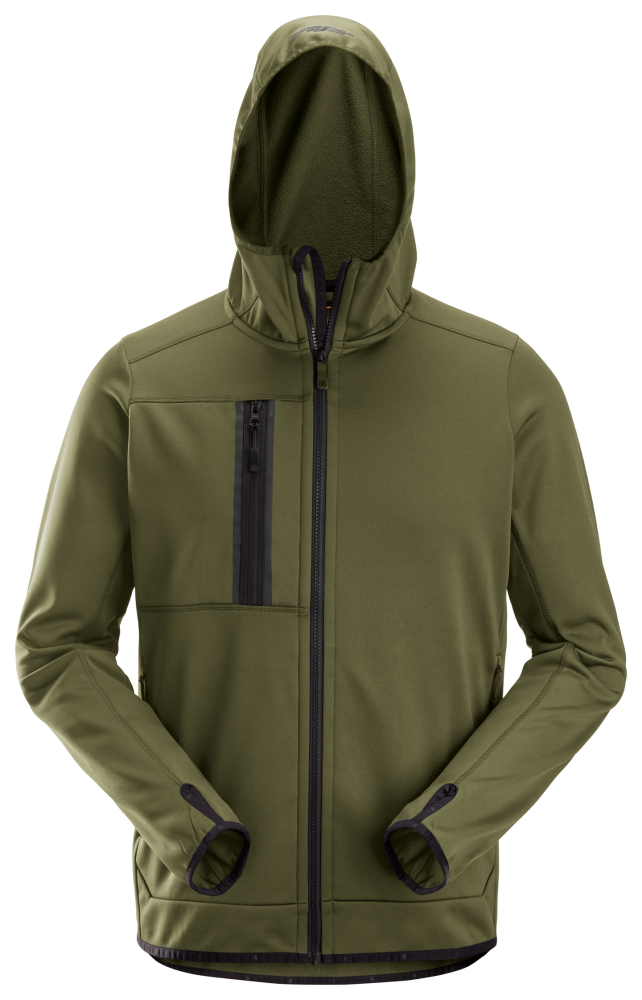 HUVTRÖJA SNICKERS WORKWEAR FLEECE DAM KHAKIGRÖN, XL