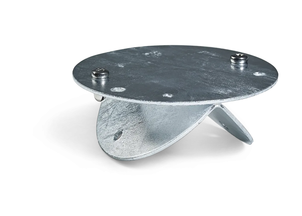 Westal 7721532 Hörnfäste till armatur, Ø107 mm Svart