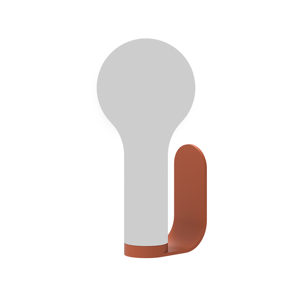 Aplô väggfäste, Red ochre (röd)