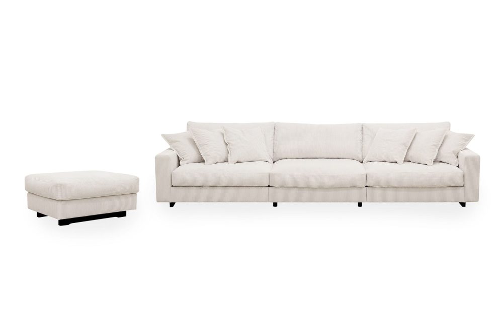 Valencia Soffgrupp Extra Djup 5-sits Soffa + Fotpall