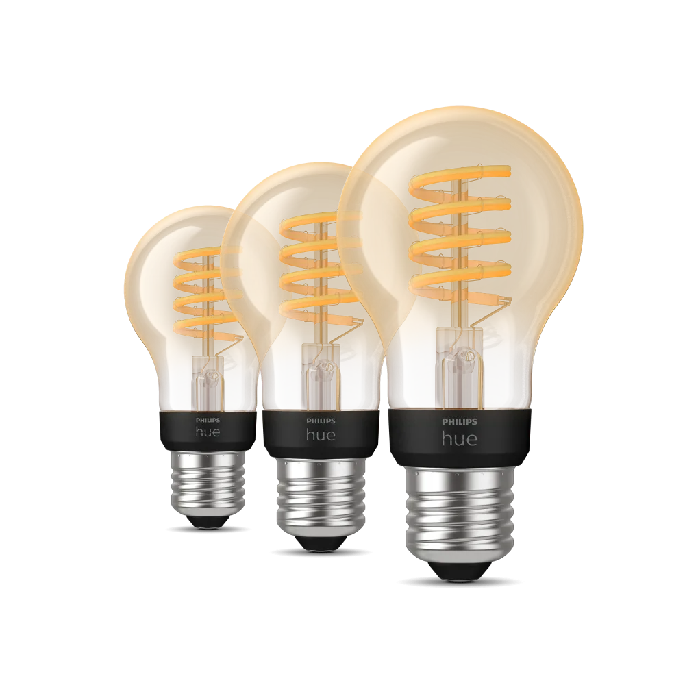 Philips Hue 929002477504 Ljuskälla 3-pack, 7W, A60, 2200-4500K, E27, 550L