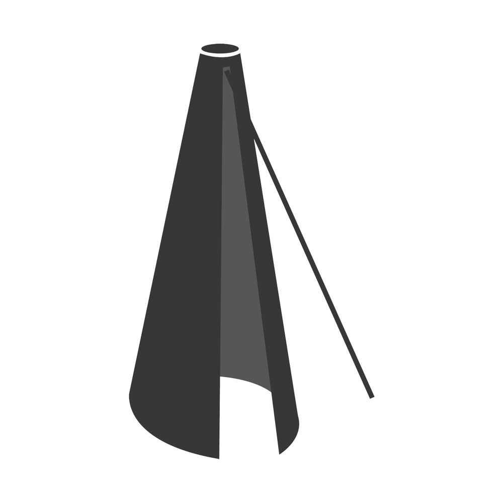 Cover 7 parasollskydd, Svart