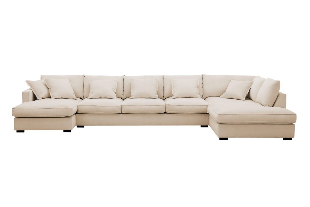 Rossita Lyx 6-sits Högervänd U-formad Extra djup Soffa med Divan och Schäslong i Manchester