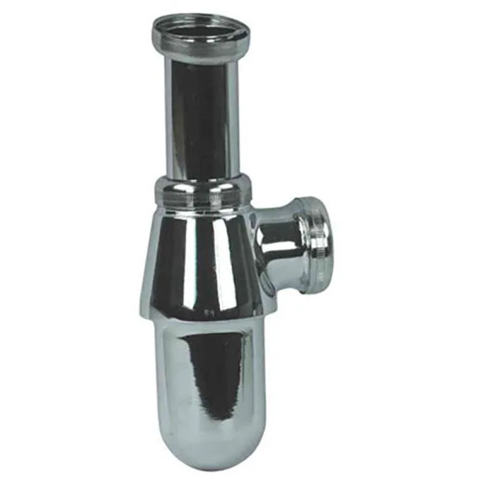 Gelia 3000920502 Pungvattenlås krom, för 32 mm rör
