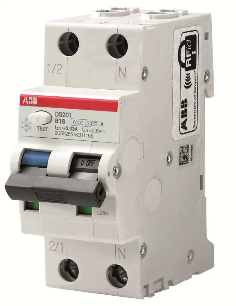 ABB 2CSR255180R0134 Personskyddsautomat 6kA, C-karakteristik, typ A DS201 C13 A10 - Bild 2