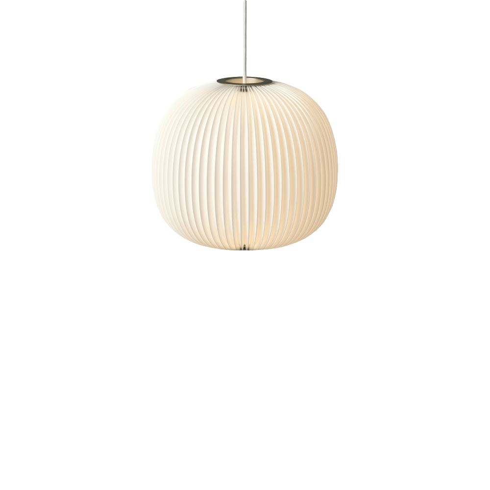 Lamella 3 pendel, vit, led, silver