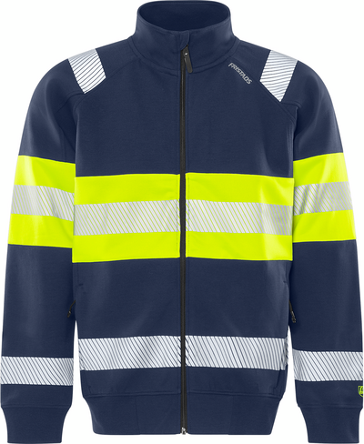 JACKA 7531 GKC SWEATSHIRT VARSEL KL 1 GUL/MARIN STL 3XL